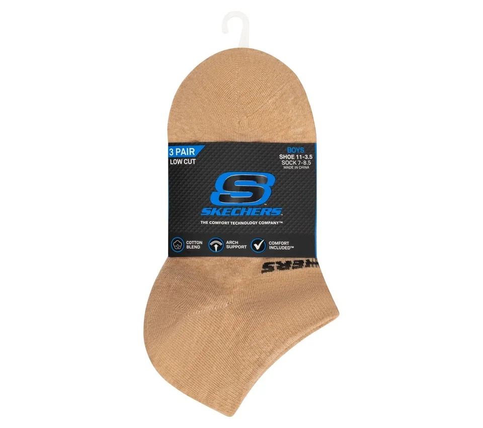 3 Pack Boys’ Low Cut Cotton Socks 3 Pack Boys’ Low Cut Cotton Socks