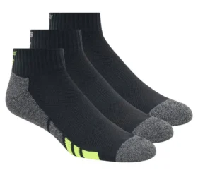 3 Pack Men’s Half Terry Quarter Crew Socks