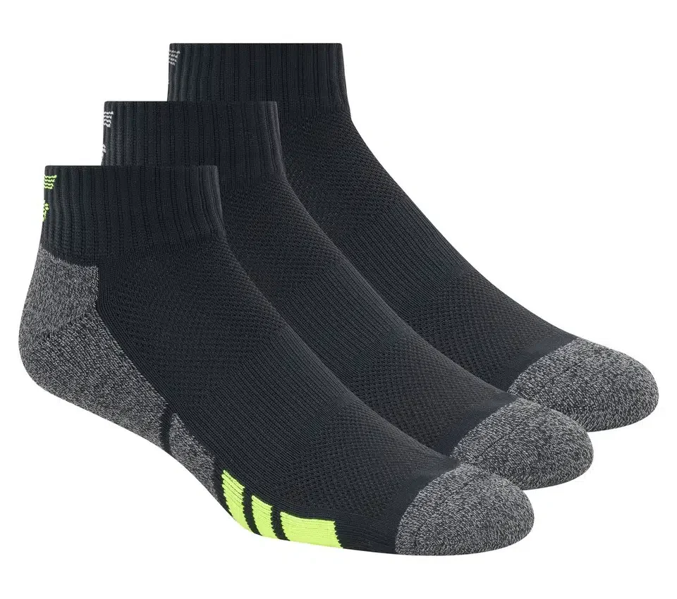 3 Pack Men’s Half Terry Quarter Crew Socks 3 Pack Men’s Half Terry Quarter Crew Socks