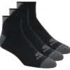 3 Pack Men’s Half Terry Quarter Crew Socks 3 Pack Men’s Half Terry Quarter Crew Socks