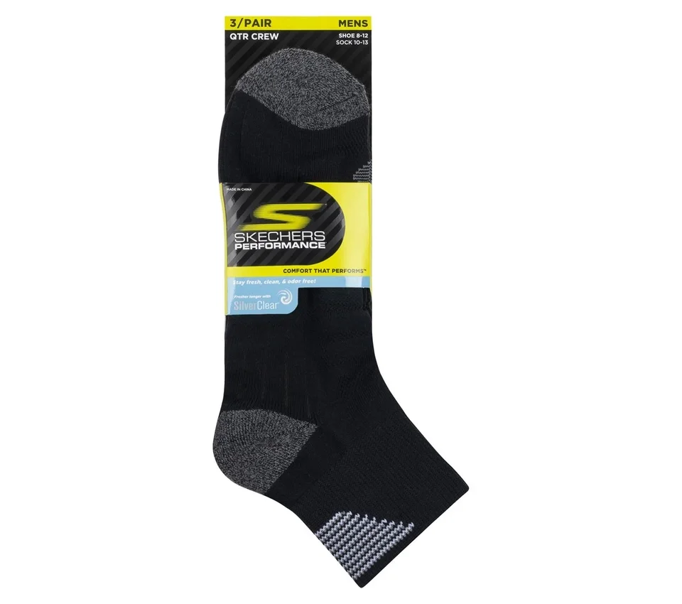 3 Pack Men’s Half Terry Quarter Crew Socks 3 Pack Men’s Half Terry Quarter Crew Socks