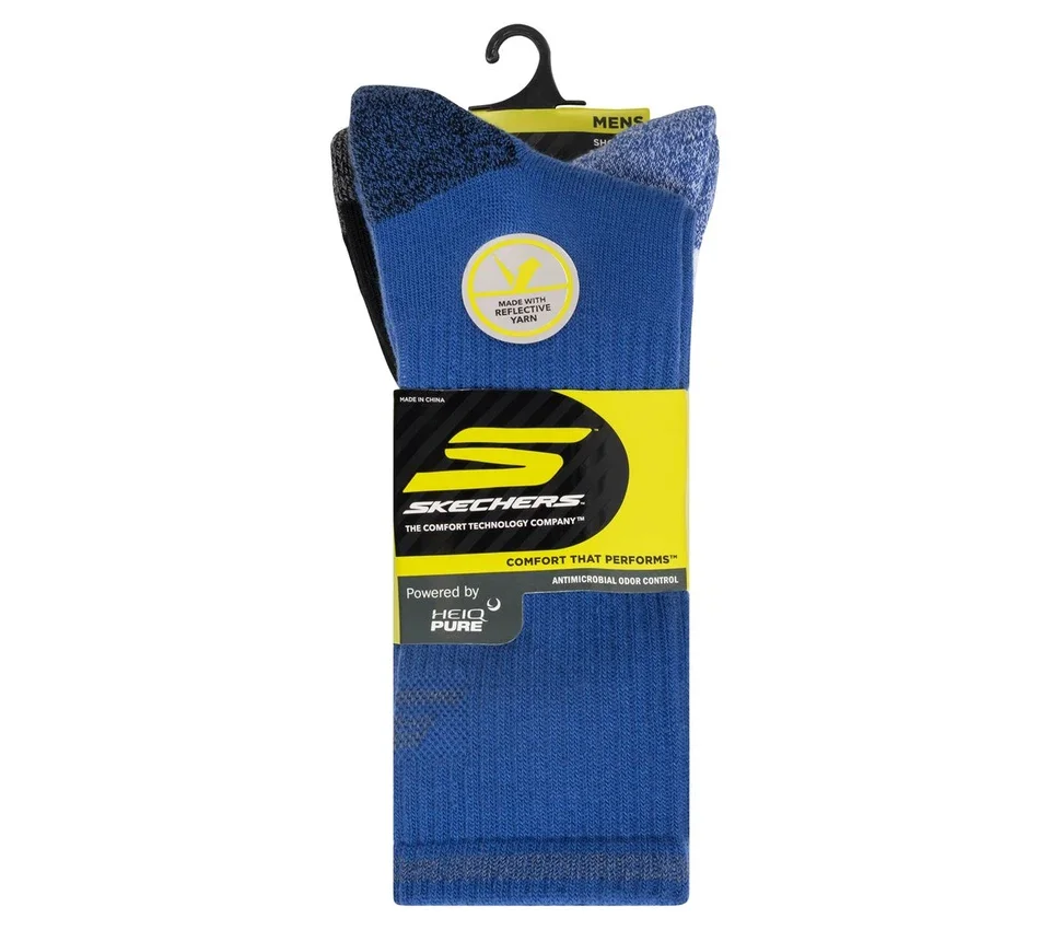 3 Pack Men’s Reflective Performance Crew Socks 3 Pack Men’s Reflective Performance Crew Socks