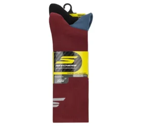 3 Pack Men’s Reflective Performance Half Terry Crew Socks