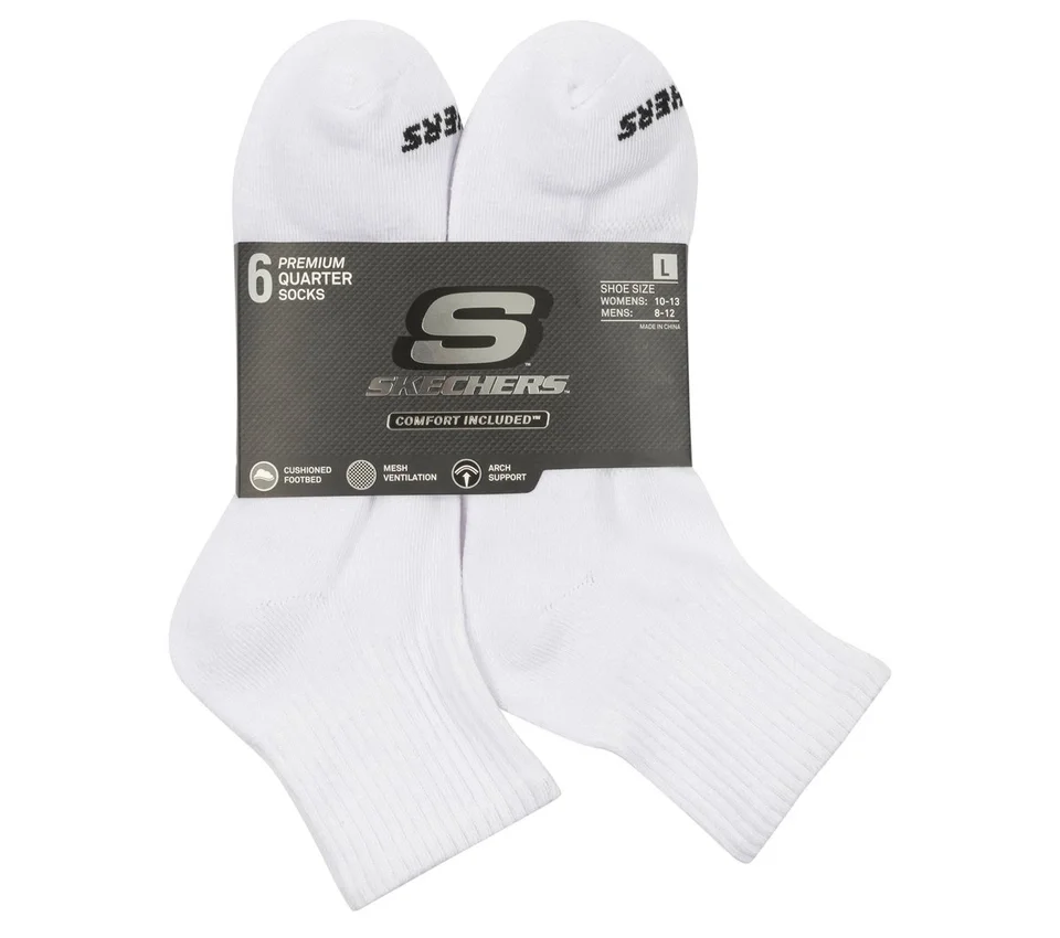 6 Pack Core Quarter Large Socks 6 Pack Core Quarter Large Socks
