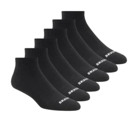 6 Pack Core Quarter Medium Socks