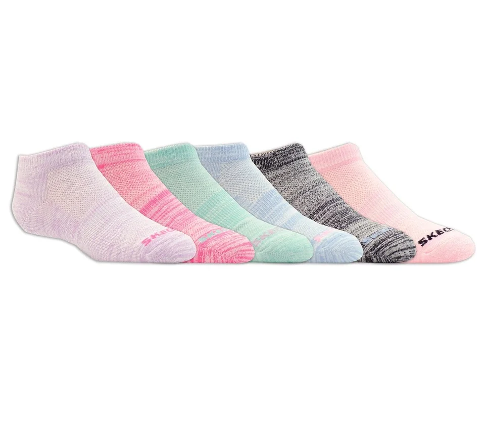 6 Pack Girls’ Low Cut Color Stripe Socks 6 Pack Girls’ Low Cut Color Stripe Socks