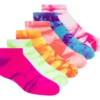 6 Pack Girls’ Tie Dye Fashion Socks 6 Pack Girls’ Tie Dye Fashion Socks