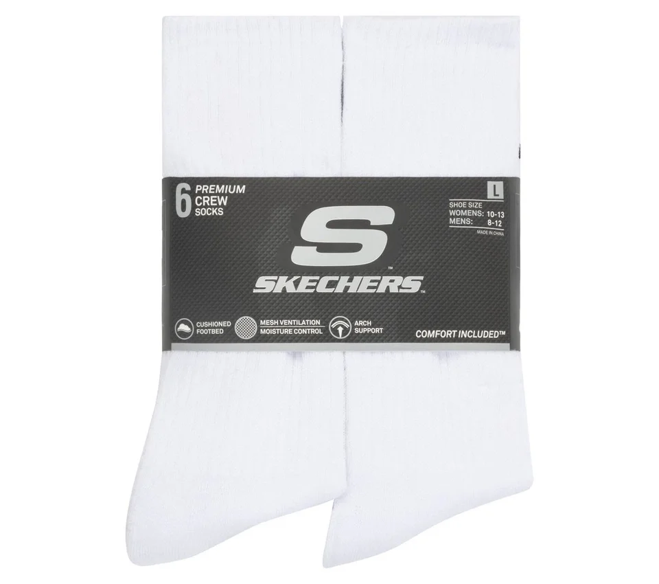 6 Pack Large Core Crew Socks 6 Pack Large Core Crew Socks
