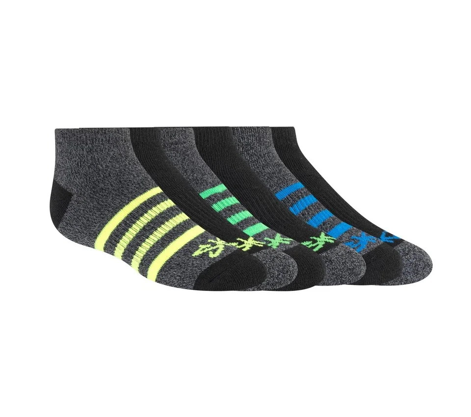 6 Pack Low Cut Marled Stripe Socks 6 Pack Low Cut Marled Stripe Socks