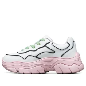 AMP”D Low-Top Daddy Shoes White/Pink
