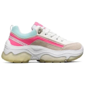 Ampp”D Low-Top White/Blue/Pink
