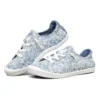 Beach Bingo Low-Top Canvas Shoe Blue/White