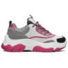 Black Jack Low-Top Daddy Shoes Grey/White/Pink