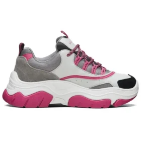 Black Jack Low-Top Daddy Shoes Grey/White/Pink
