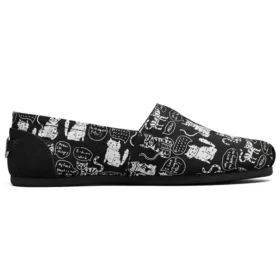 Bob s Plush Slip-on Shoes Black/White
