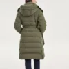 Bob”s Series Casual Hooded Long Woven Down Jacket “Green”