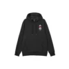 Cartoon Graphic Drawstring Hoodie “Navy Black White Grey”