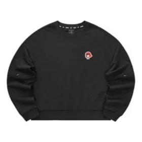 Casual Crew Sweater “Black Red”