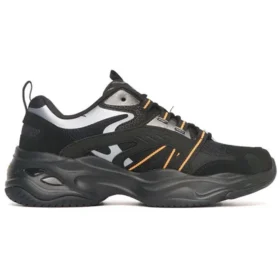 Casual Daddy”s Shoes “Black Silver Orange”
