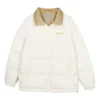 Casual Down Jacket “White Tan”