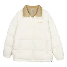 Casual Down Jacket “White Tan”