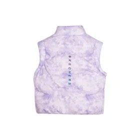 Casual Down Vest “Purple White”