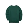 Casual Graphic Crew Sweater “Green White”