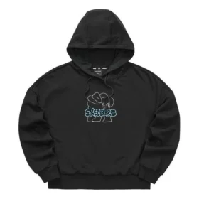 Casual Graphic Hoodie “Black”