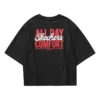 Casual Graphic Tee “Black Red”