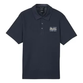 Casual Letter Polo Shirt “Black White”