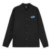 Casual Letter Printed Jacket “Black”