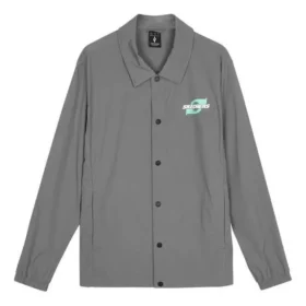 Casual Letter Printed Jacket “Grey”