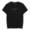 Casual Letter Printed T-Shirt “Black Red White”