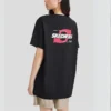 Casual Letter Printed T-Shirt “Black Red White”