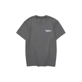 Casual Letter Printed T-Shirt “Grey Blue”