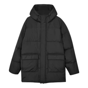 Casual Long Down Jacket “Black”
