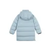 Casual Long Down Jacket “Black Teal”