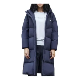 Casual Long Down Jacket “Navy”