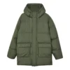 Casual Long Down Jacket “Olive Green”