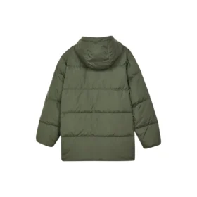 Casual Long Down Jacket “Olive Green”