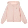 Casual Series Letter Printed Knitted Jacket “Pink”