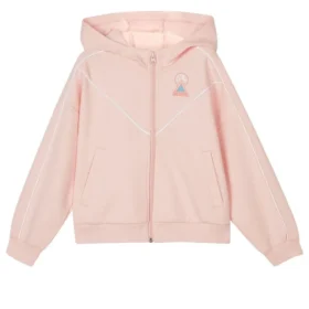 Casual Series Letter Printed Knitted Jacket “Pink”