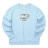 Casual Series Letter Round Neck Sweatshirt “Blue White”