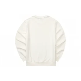 Casual Series Letter Round Neck Sweatshirt “White Blue”