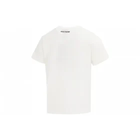 Casual Short Sleeve Tee “White Red”