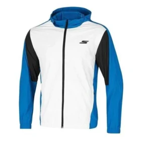 Casual Woven Jacket “White Blue”