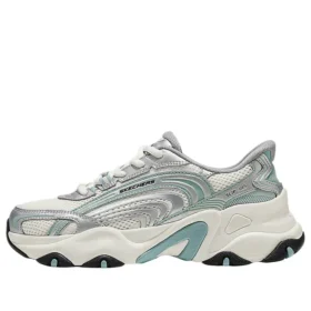 Chunky Sneakers “White Silver Green”
