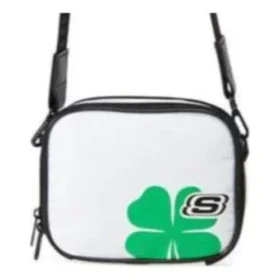 Clover Pattern Logo Single Shoulder Bag “White Green”