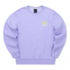 Colorful Casual Series Brand Crew Sweater “Purple Yellow”