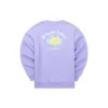 Colorful Casual Series Brand Crew Sweater “Purple Yellow”